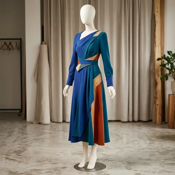 Contemporary custom ladies fashion dress